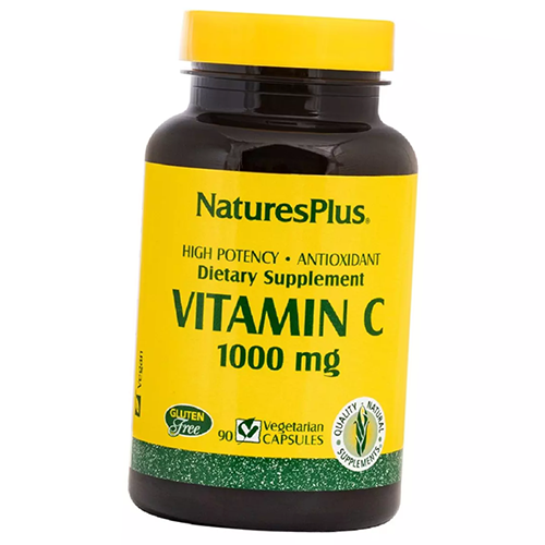 

Витамин С, Аскорбиновая кислота, Vitamin C 500 Caps, Nature's Plus 90капс (36375146)
