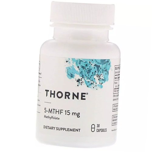 

5-метилтетрагидрофолат, 5-MTHF 15, Thorne Research 30капс (36357127)