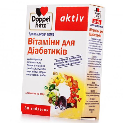

Витамины для больных диабетом Doppelherz 30таб (36447005)