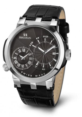 

Мужские наручные часы Seculus 4511.5.775/751 black, ss, black leather