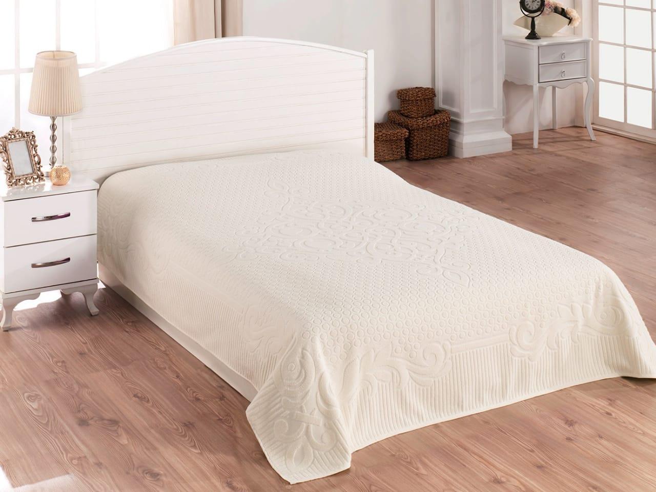 

Простынь Gulcan Cotton Евро 190*220 см махровая кремовая Krem