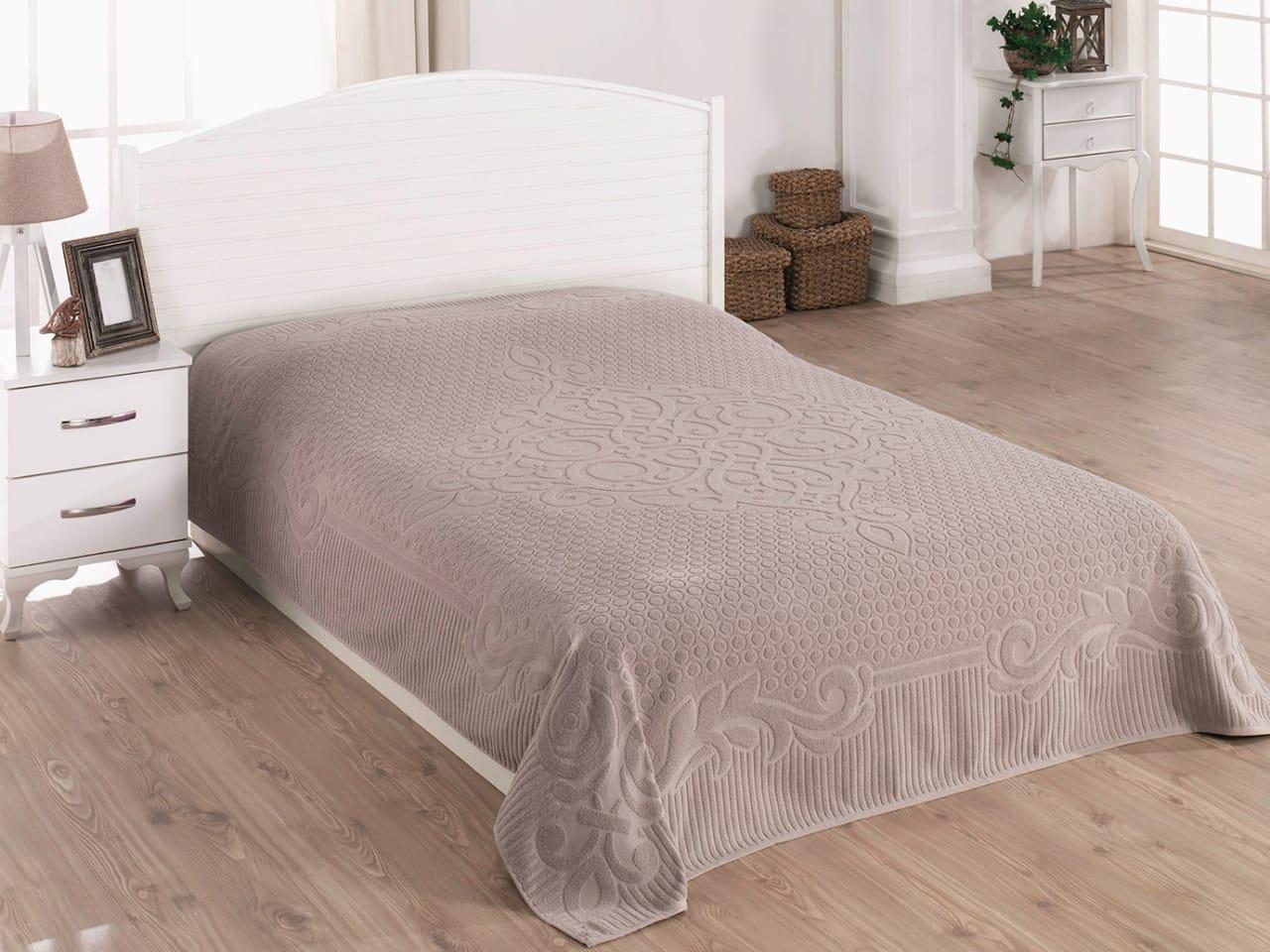 

Простынь Gulcan Cotton полуторная 160*220 см махровая капучино Cappuccino