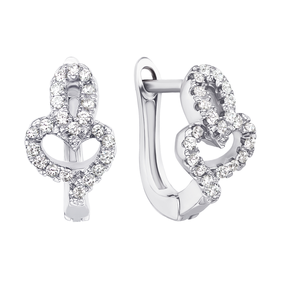

Серебряные серьги с фианитами 000135243