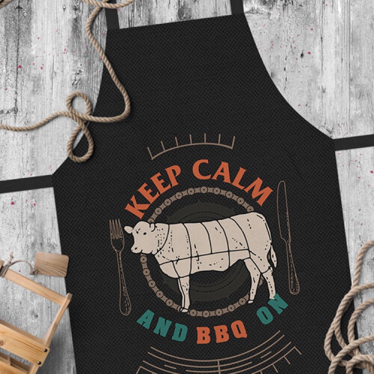 

Фартук FOR Keep calm черный