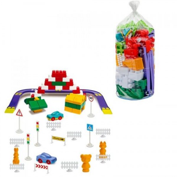 

Конструктор пластиковый №4 90 деталей Colorplast (1-214)