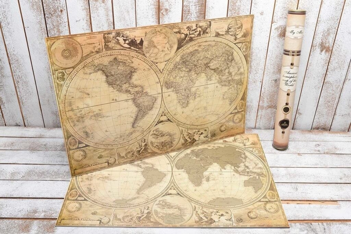 

Скретч карта FOR Мира My Maps Special на Английском в тубусе