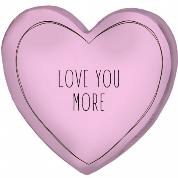 

Подушка FOR 3D сердце Love you more