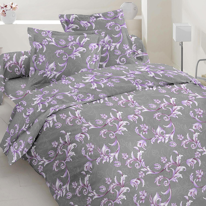 

Комплект постельного белья TT165744 TT 150x220 см (2шт) Серо-Фиолетовый