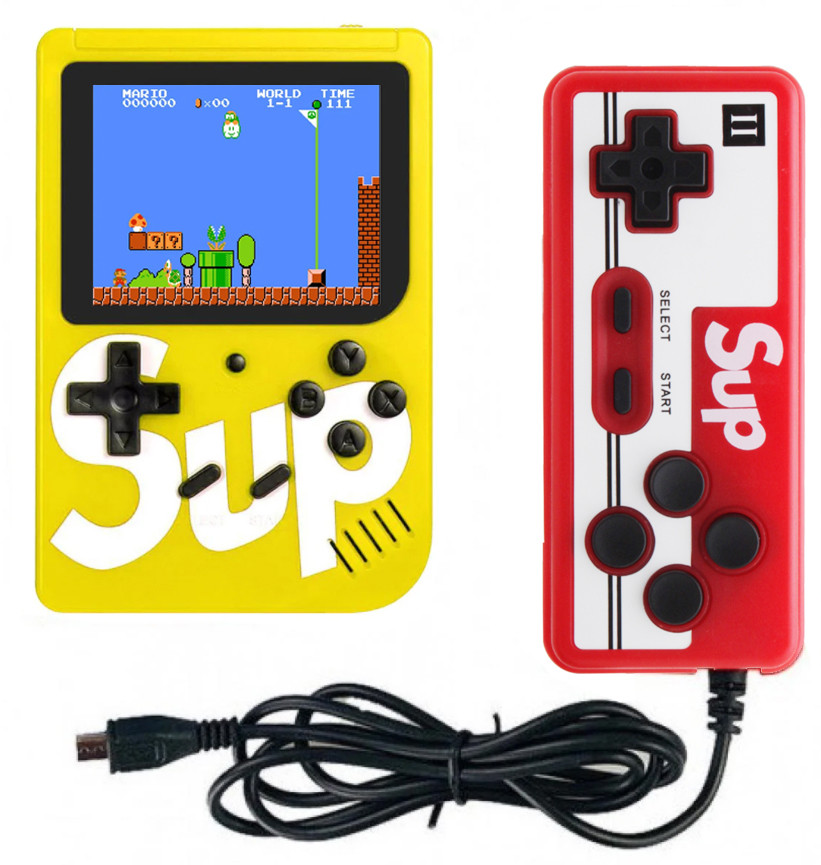 

Ретро игровая приставка (Игровая консоль) Game Box sup 400 игр в 1 + джойстик Yellow