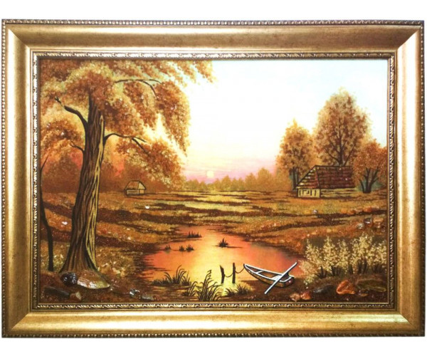 

Картина из янтаря Тихий закат солнца (limited edition), 60x80см Янтарная долина (bf-tzs)