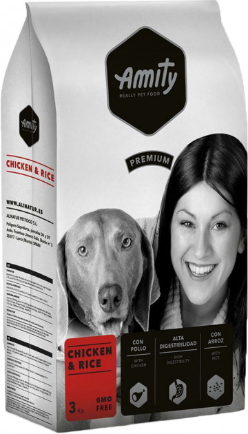 

Сухой корм AMITY Dog Chicken Rice 3 кг