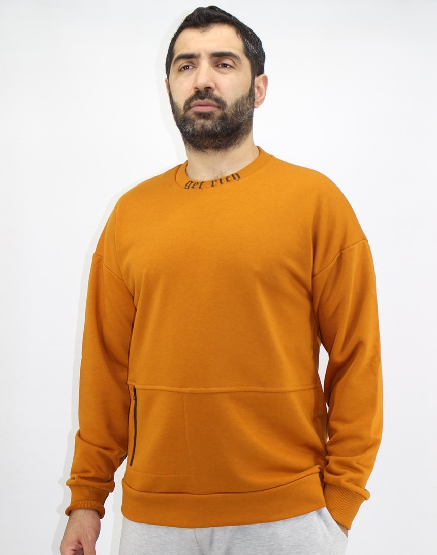 

Свитшот Breezy с надписью на горловине L оранжевый (2084 orange)