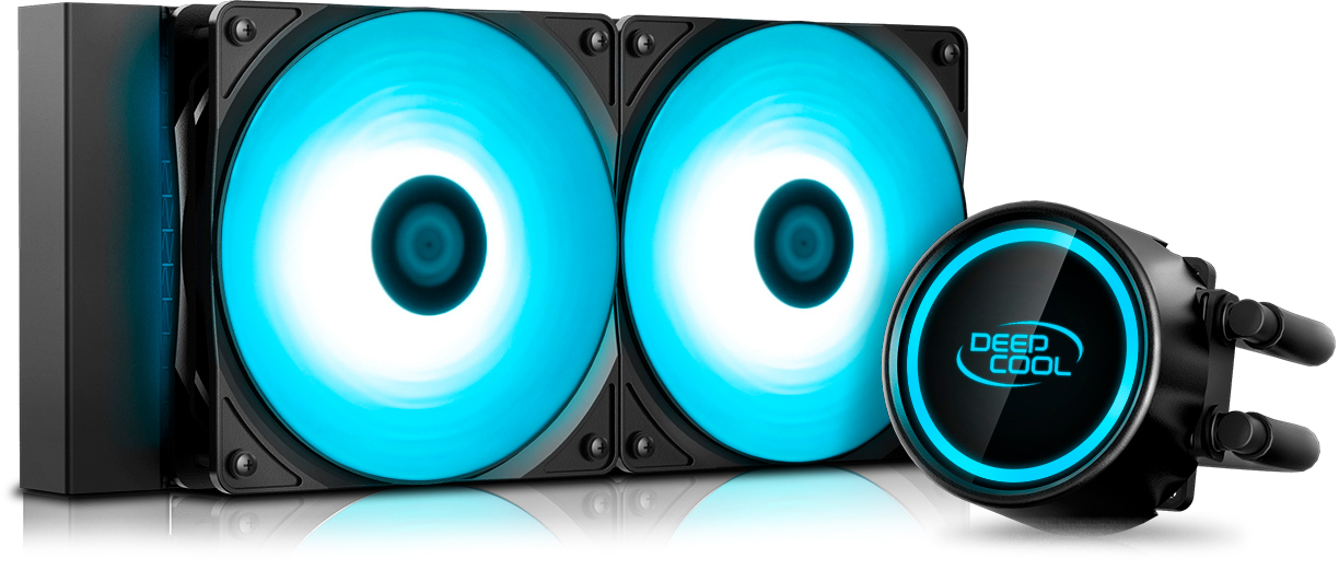 

Система жидкостного охлаждения DeepCool Gammaxx L240 T Blue