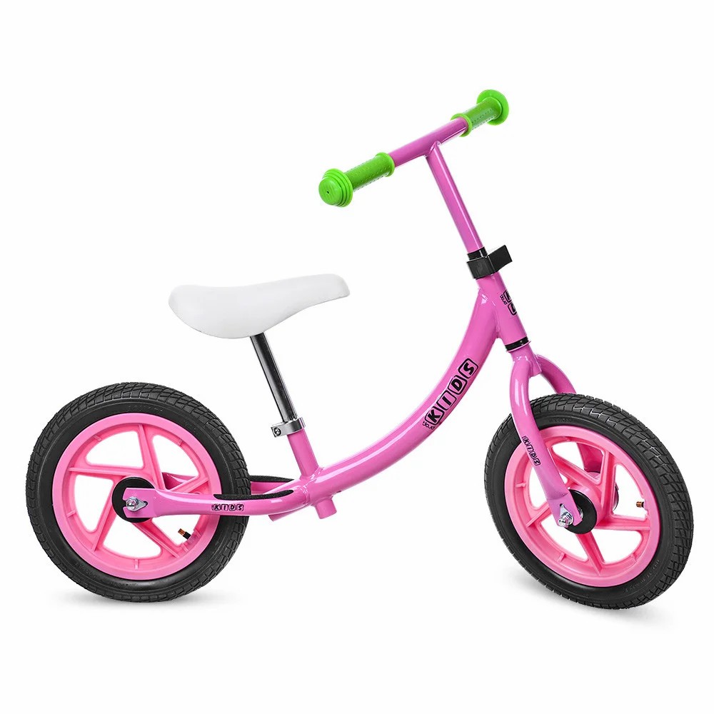

Беговел Profi Kids M 3437A-2 Колеса 12" резиновые Розовый