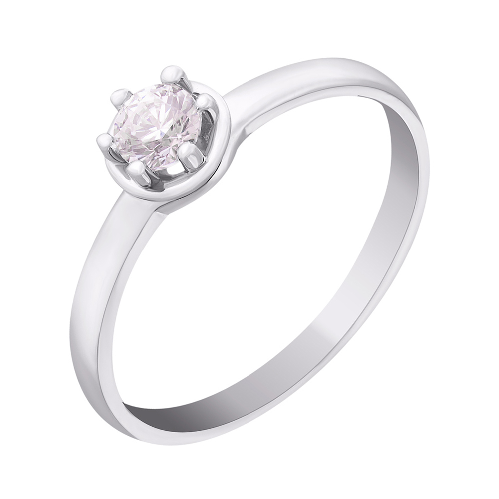 

Кольцо из белого золота с цирконием Swarovski 000010271 16.5 размера