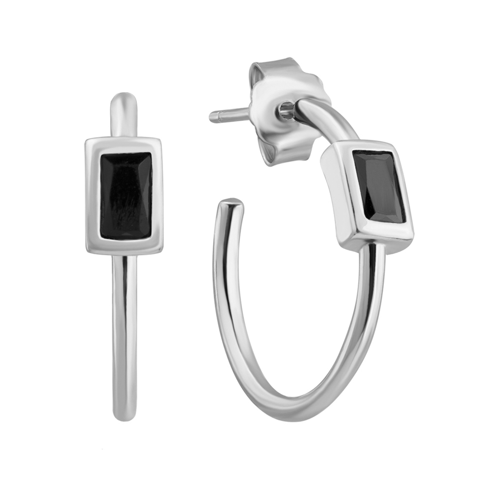 

Серебряные серьги с фианитами 000132457