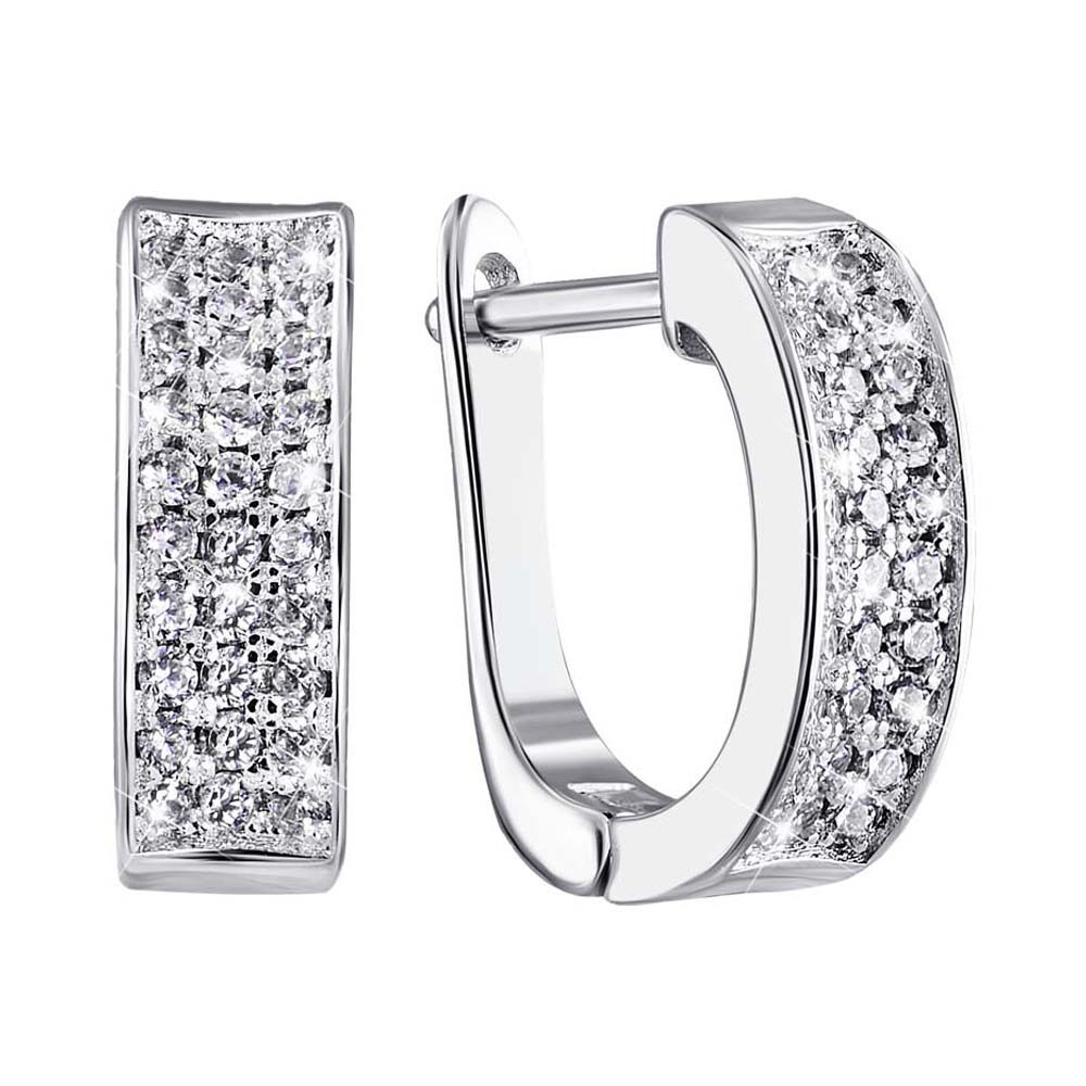 

Серебряные серьги с цирконием 000125208