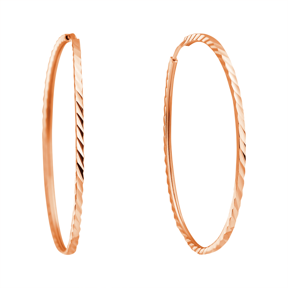 

Серьги-кольца из красного золота, d 40мм 000013631