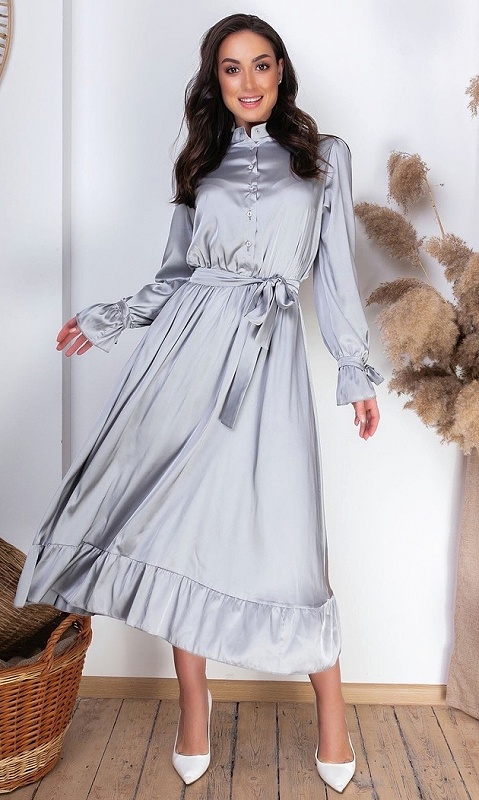 

Платье 448063/2 50/52 серый