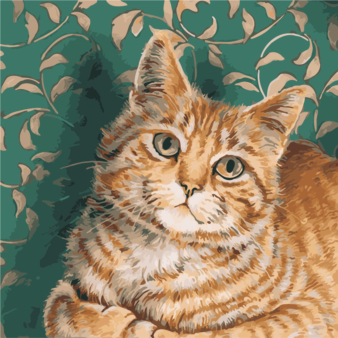 

Картина по номерам ArtStory Рыжий кот 40*40см