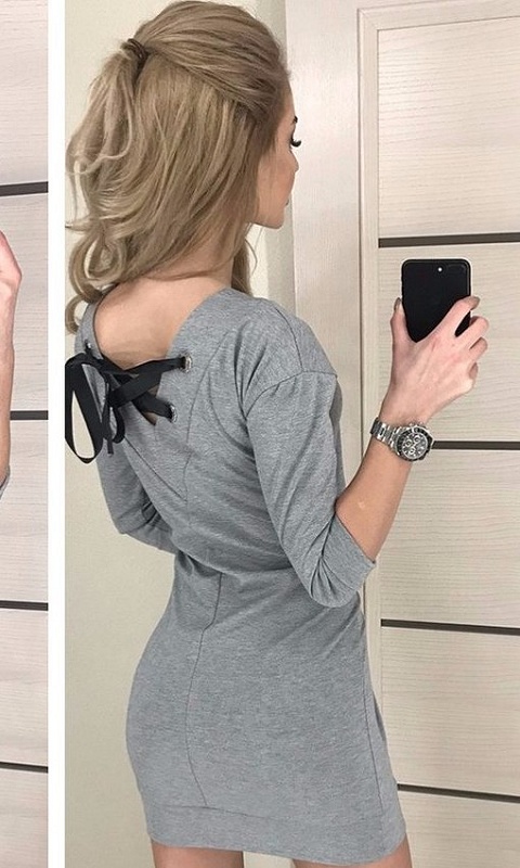 

Платье 4376095 42/44 серый