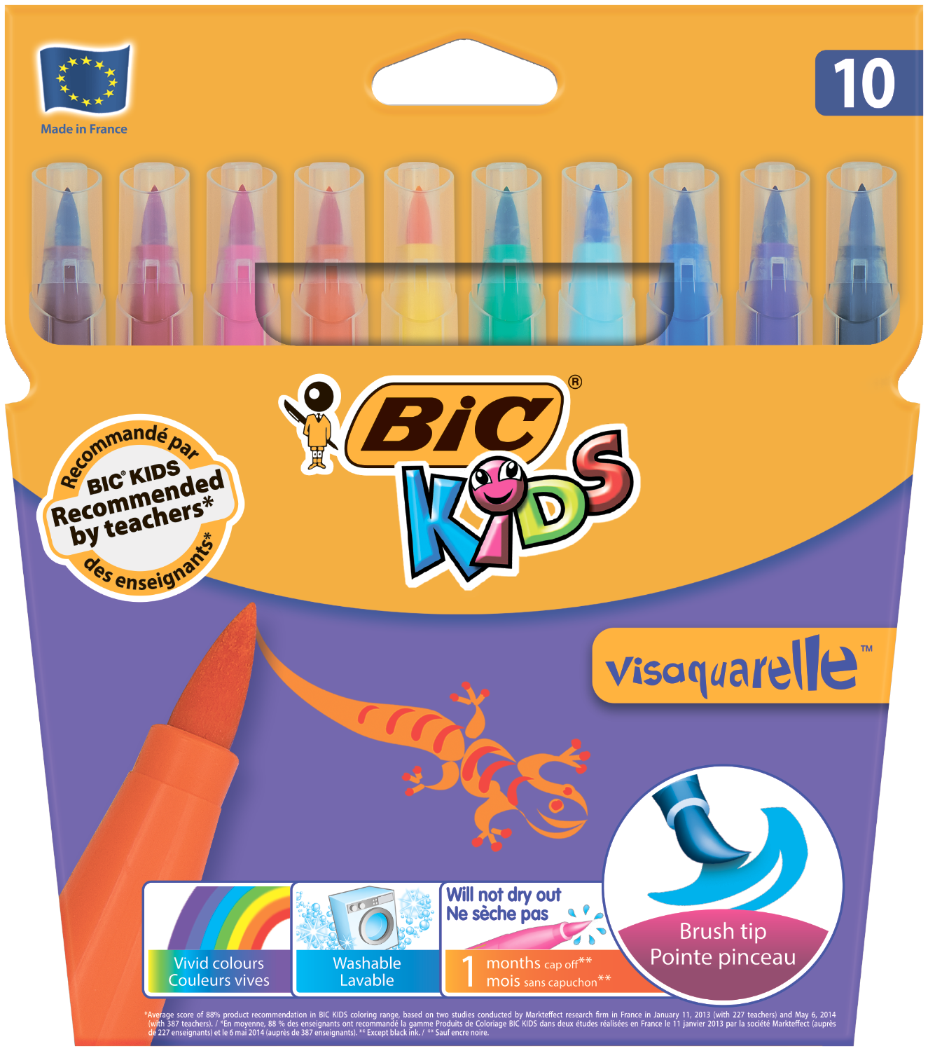 

Фломастеры Bic Vis Aquarelle 10 цветов (bc8289641)