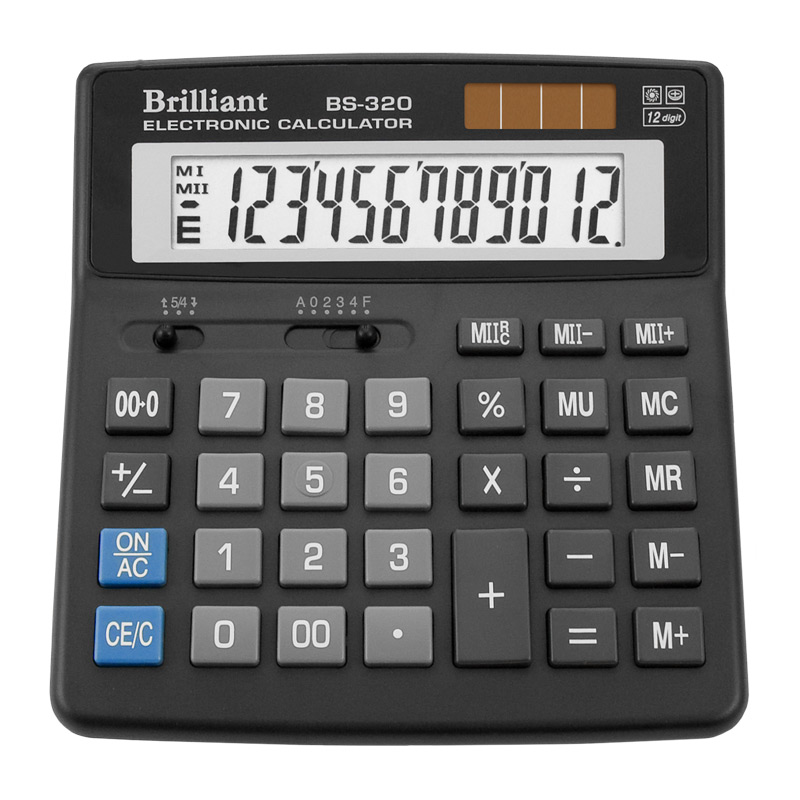 

Калькулятор Brilliant BS-320 12 разрядов (BS320)
