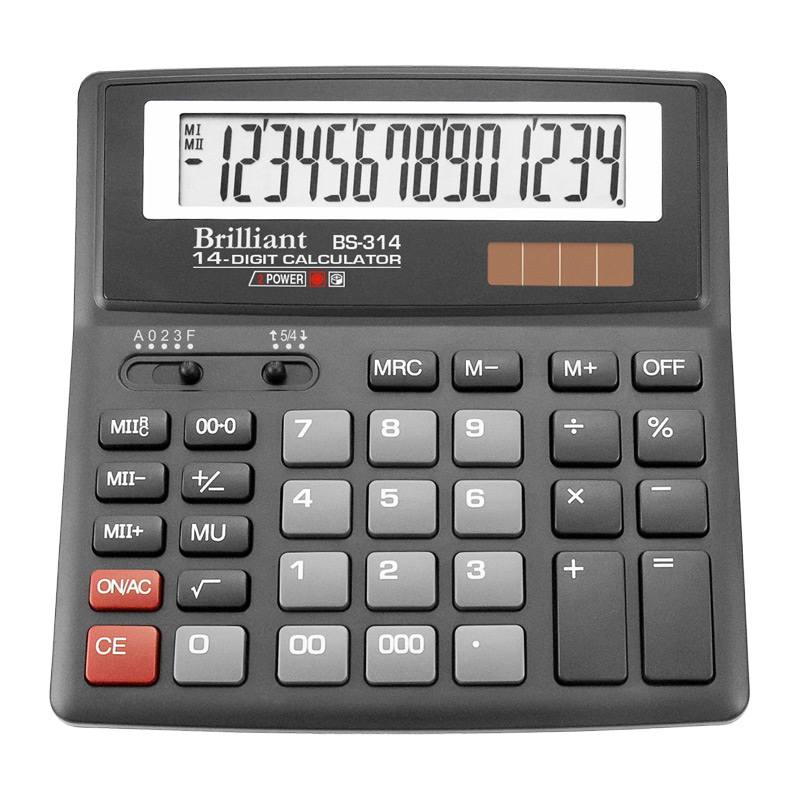 

Калькулятор Brilliant BS-BS314 14 разрядов (BS314)