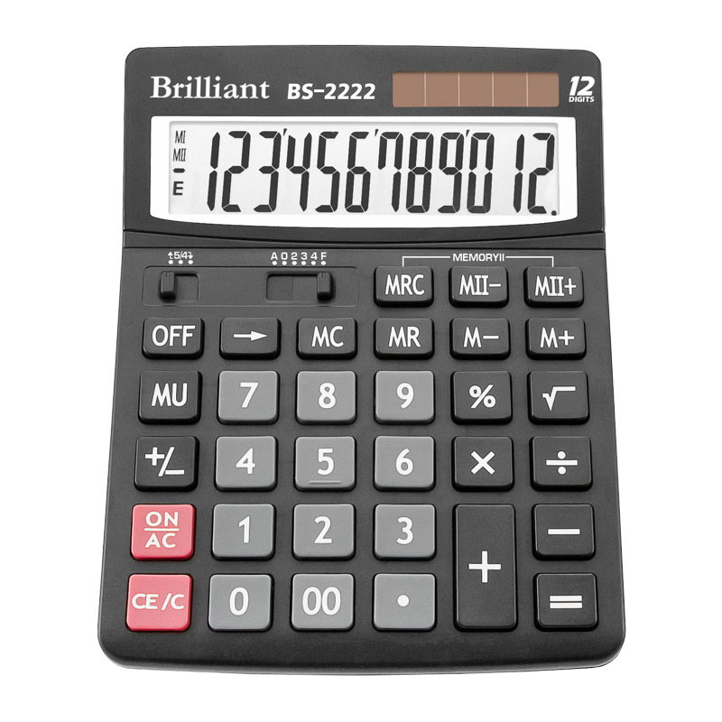 

Калькулятор Brilliant BS-BS2222 12 разрядов (BS2222)