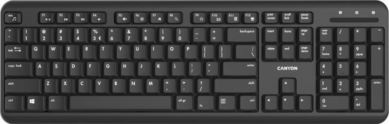 

Клавиатура Canyon CNS-HKBW02-RU Black USB