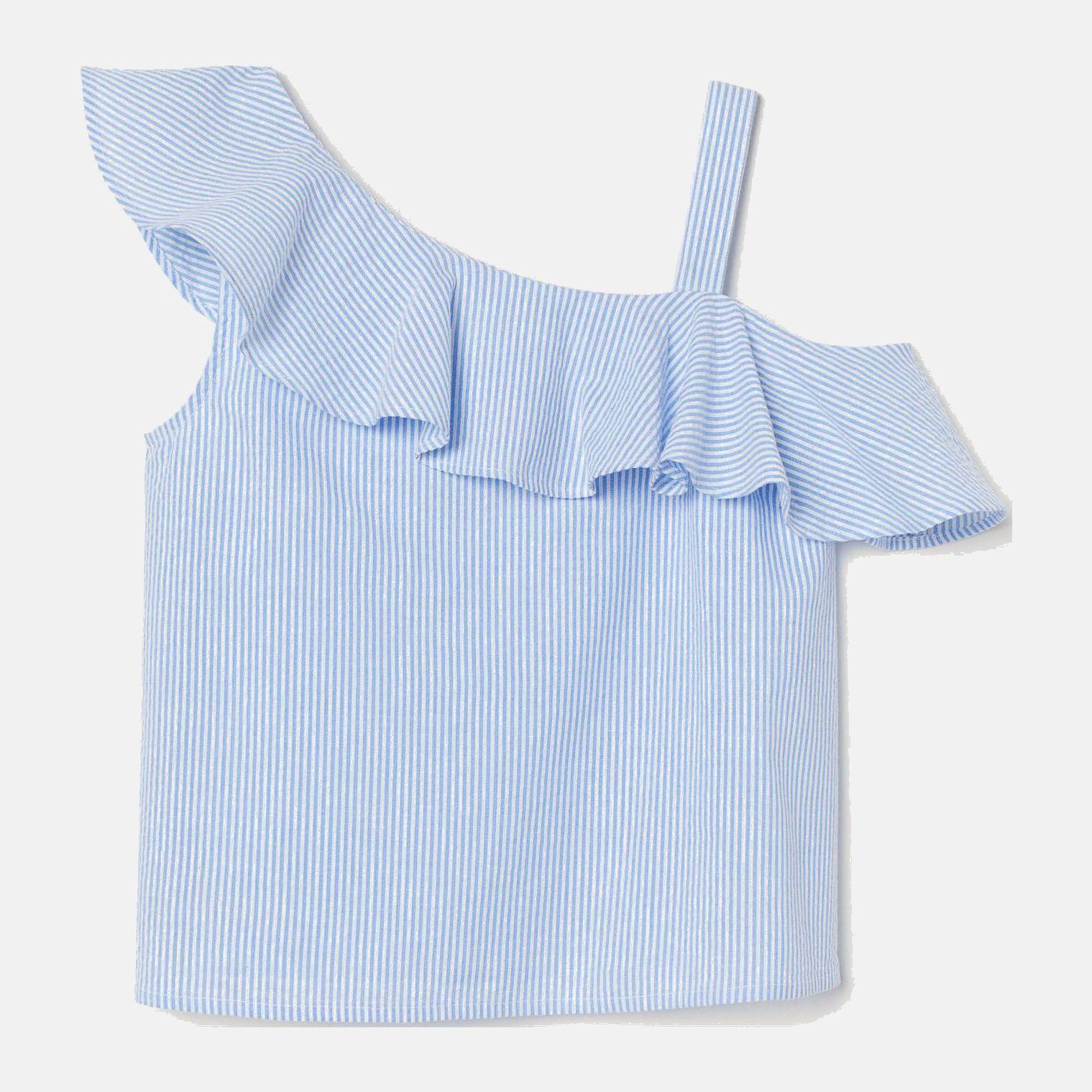 

Блуза H&M 2104-8180121 158 см Голубая с белим