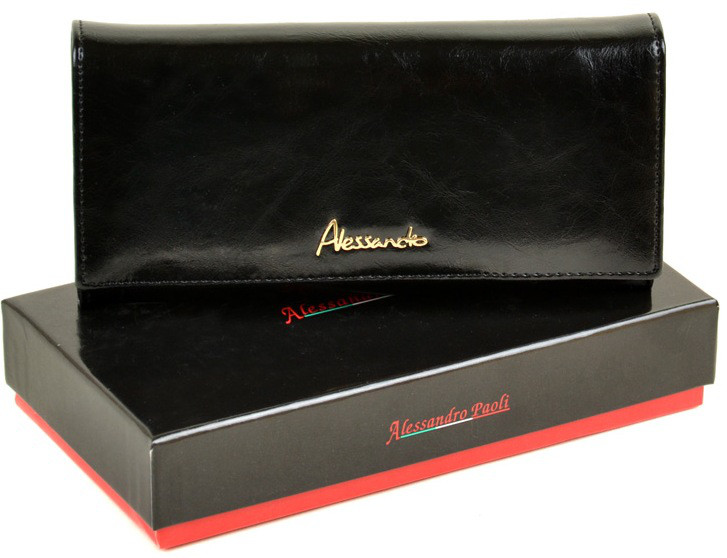 

Женский кожаный кошелек ALESSANDRO PAOLI HMLW0807 black
