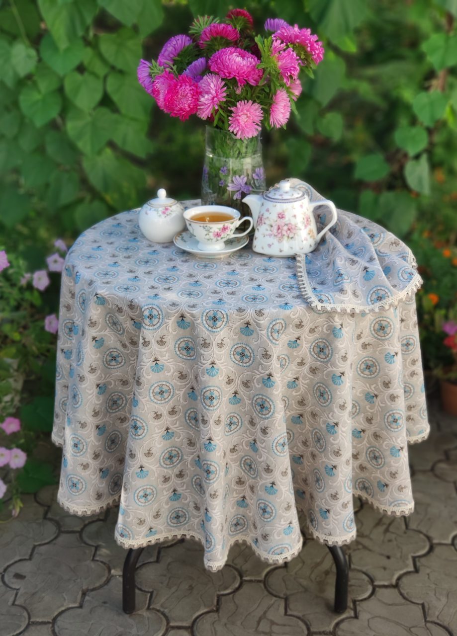 

Скатерть Uoltex Марис хлопковая с пропиткой с кружевом 120*140 см