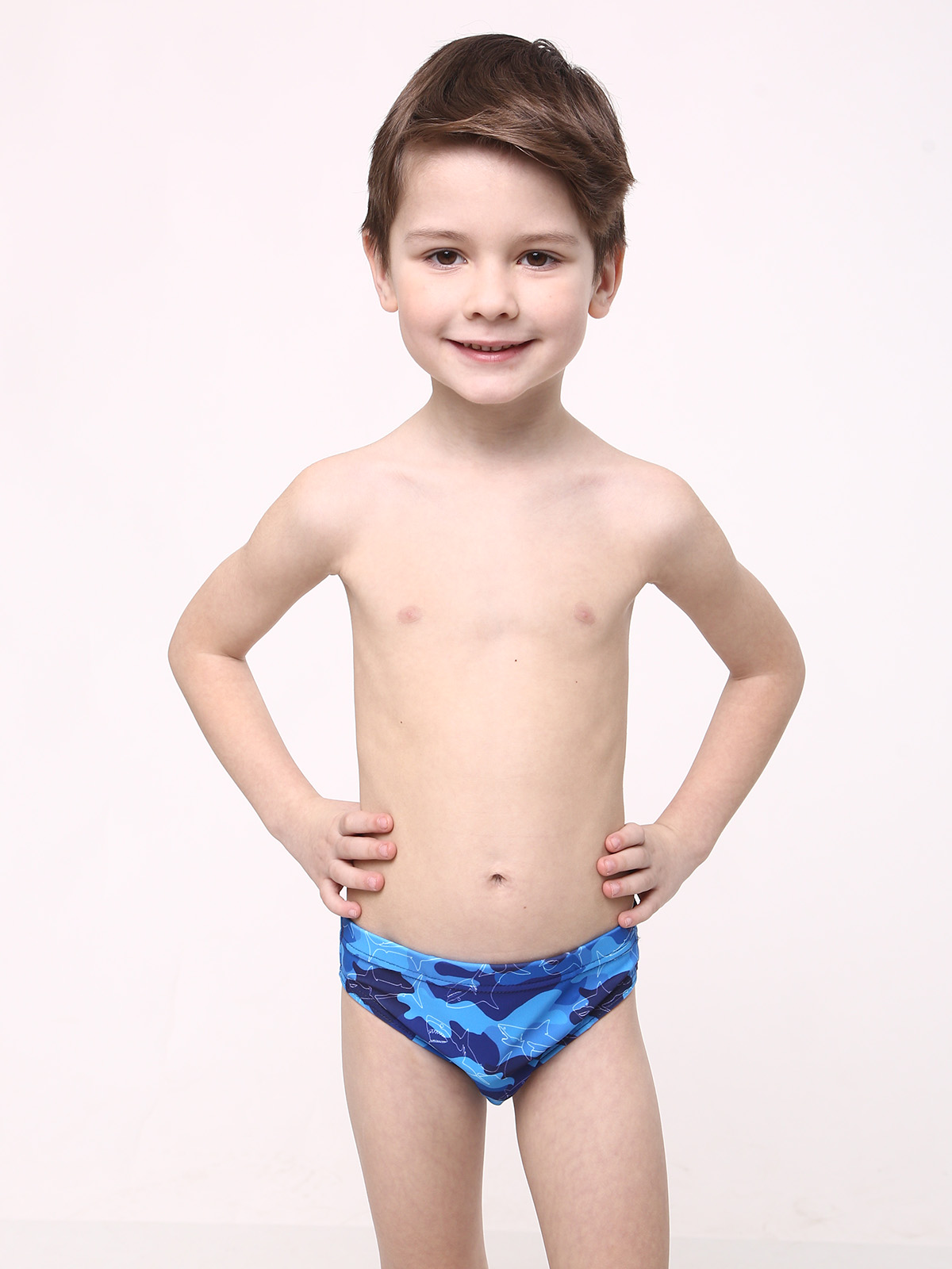 

Плавки Keyzi 164 Синий-рисунок Shark 21 big slip