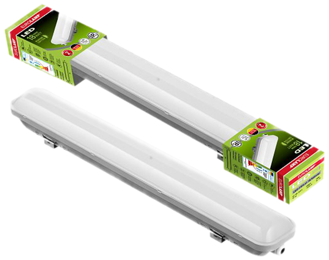 

Светильник линейный EUROLAMP LED 18 Вт 5000 K IP65 (0.6 м) (LED-FX(0.6)-18/50(new))