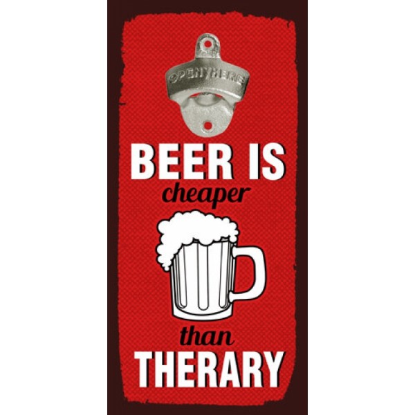 

Открывалка Beer бутылок на стену is cheaper than therary