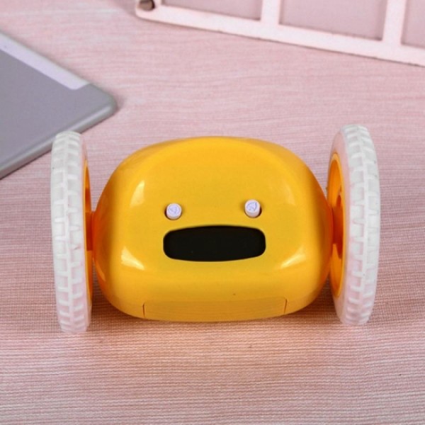 

Убегающий FOR будильник на колесиках Yellow