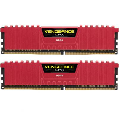 

Модуль памяти для компьютера DDR4 16GB (2x8GB) 3200 MHz Vengeance LPX Red CORSAIR (CMK16GX4M2B3200C16R)