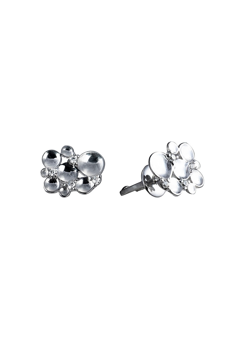 

Серебряные серьги пуссеты HARMONY с23087 бел с23087