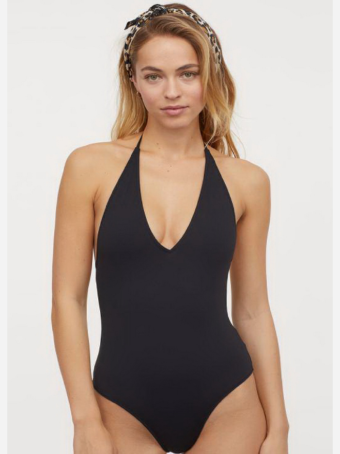 

Купальник женский слитный H&M 0768915-9 34 Черный
