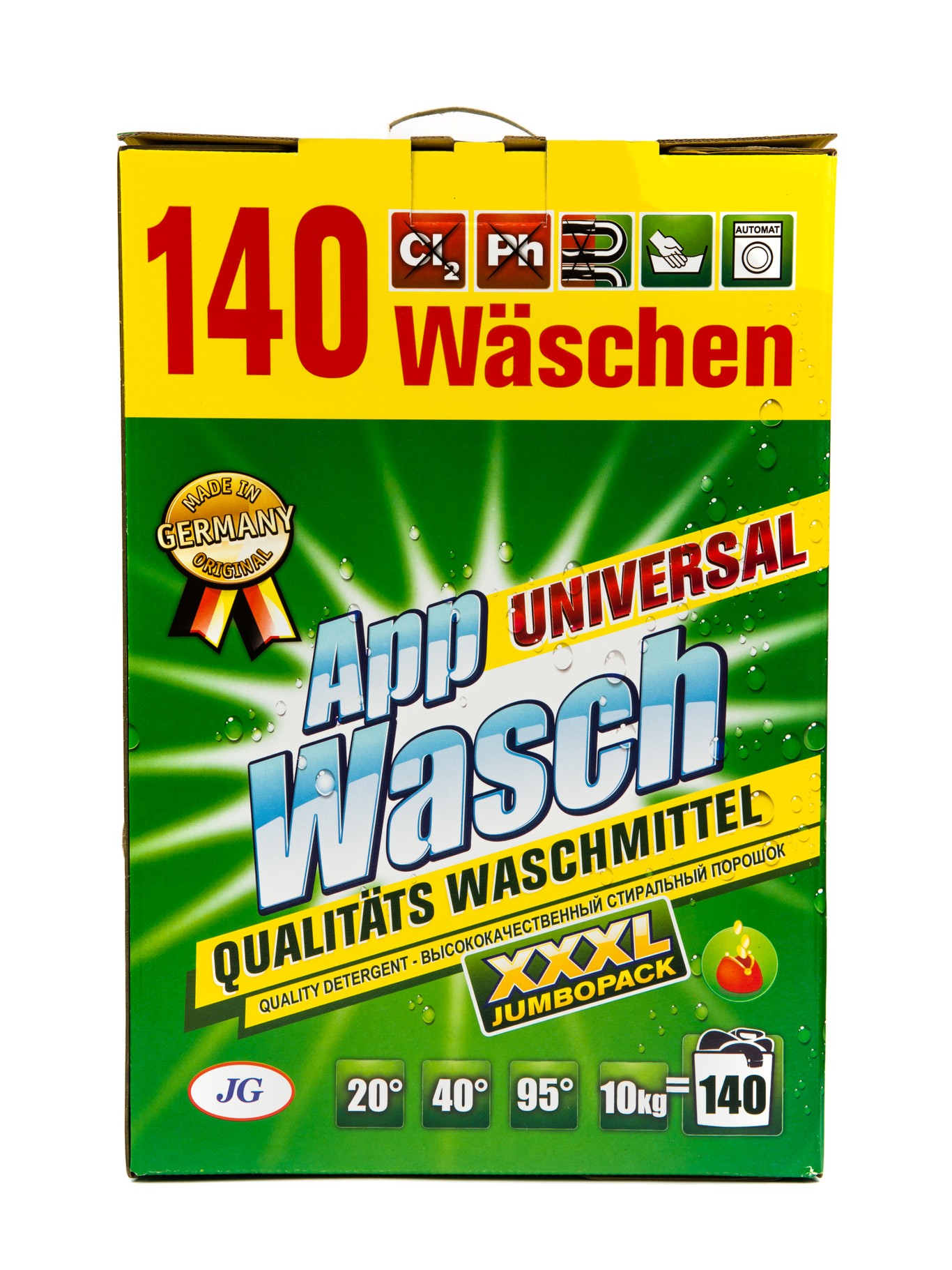 

Стиральный порошок AppWasch Universal 10 кг