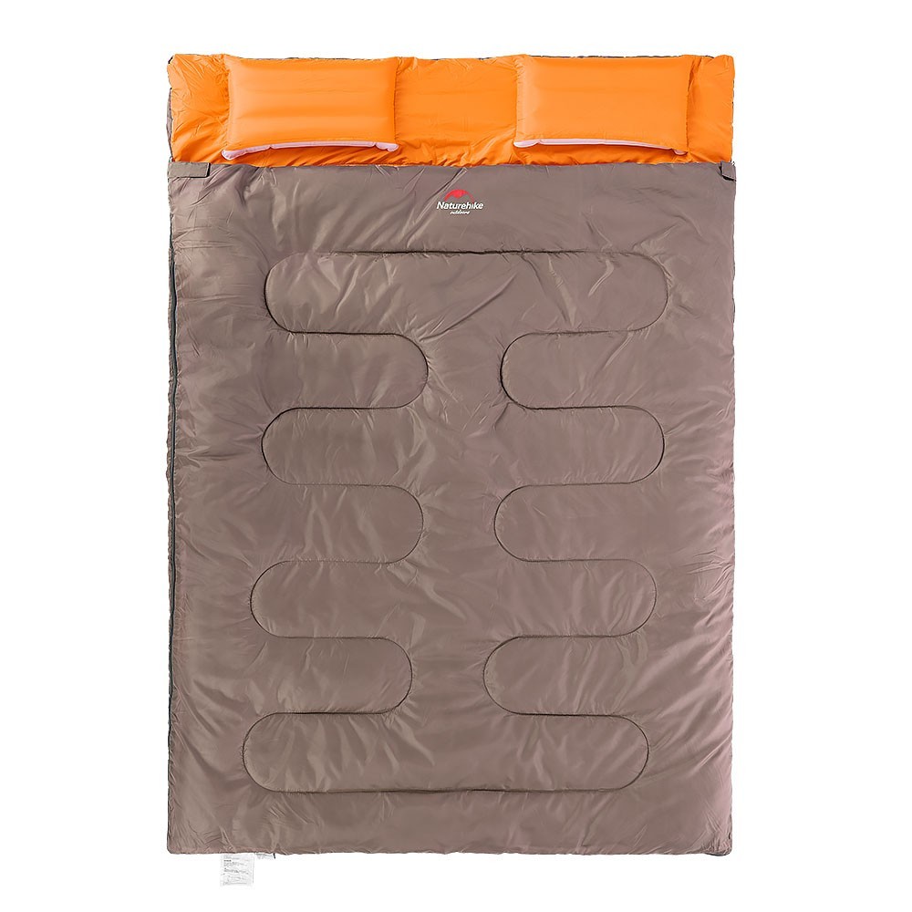 

Спальный мешок Naturehike Double Sleeping Bag with Pillow SD15M030-J Apricot-Grey (6927595703786)