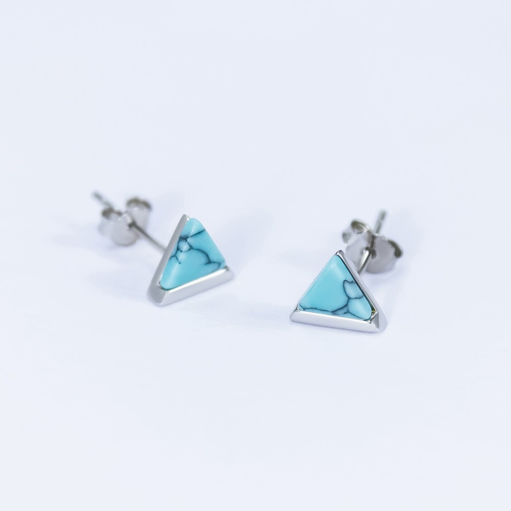 

Серьги серебряные INFINI родированные s2b-34 пусеты