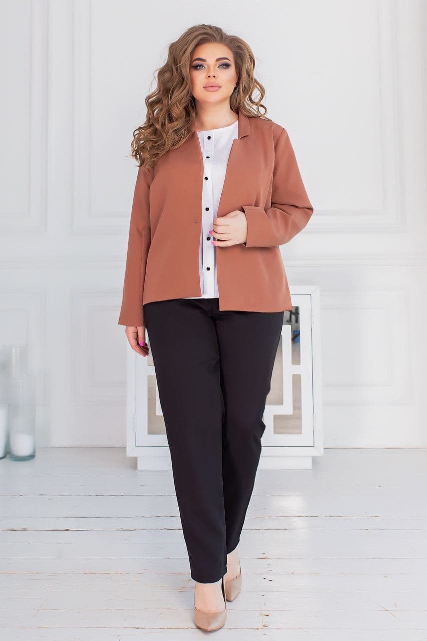 

Костюм Ellis Plus Size 4200 Шоколад+Черный 56-58