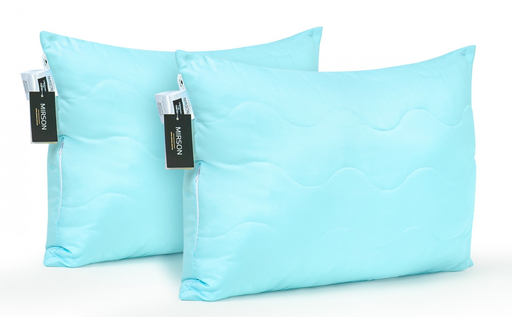 

Набор антиалергенных подушек MirSon Memory Effekt №1628 Eco Light Blue средние
