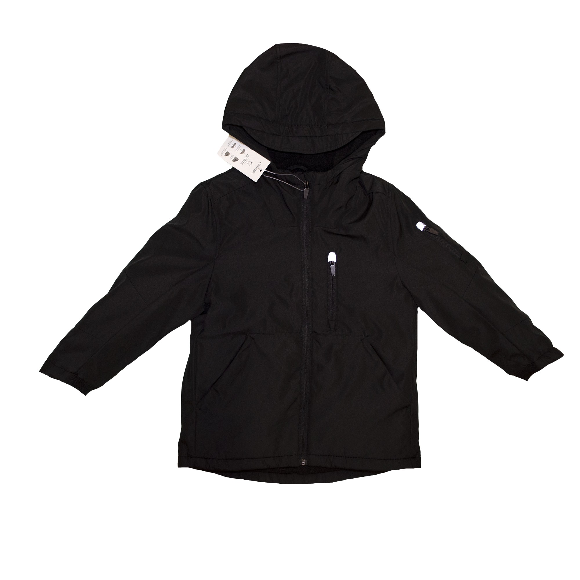 

Куртка для мальчика (1 шт.) George чёрного цвета с капюшоном на молнии тёплая 9-10 лет (135-140см) 1626