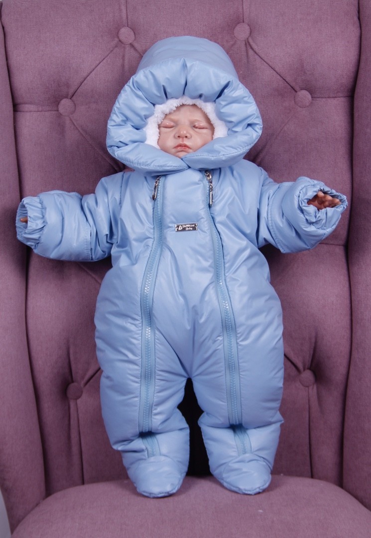 

Комбинезон зимний для малышей Brilliantbaby 68 см голубой