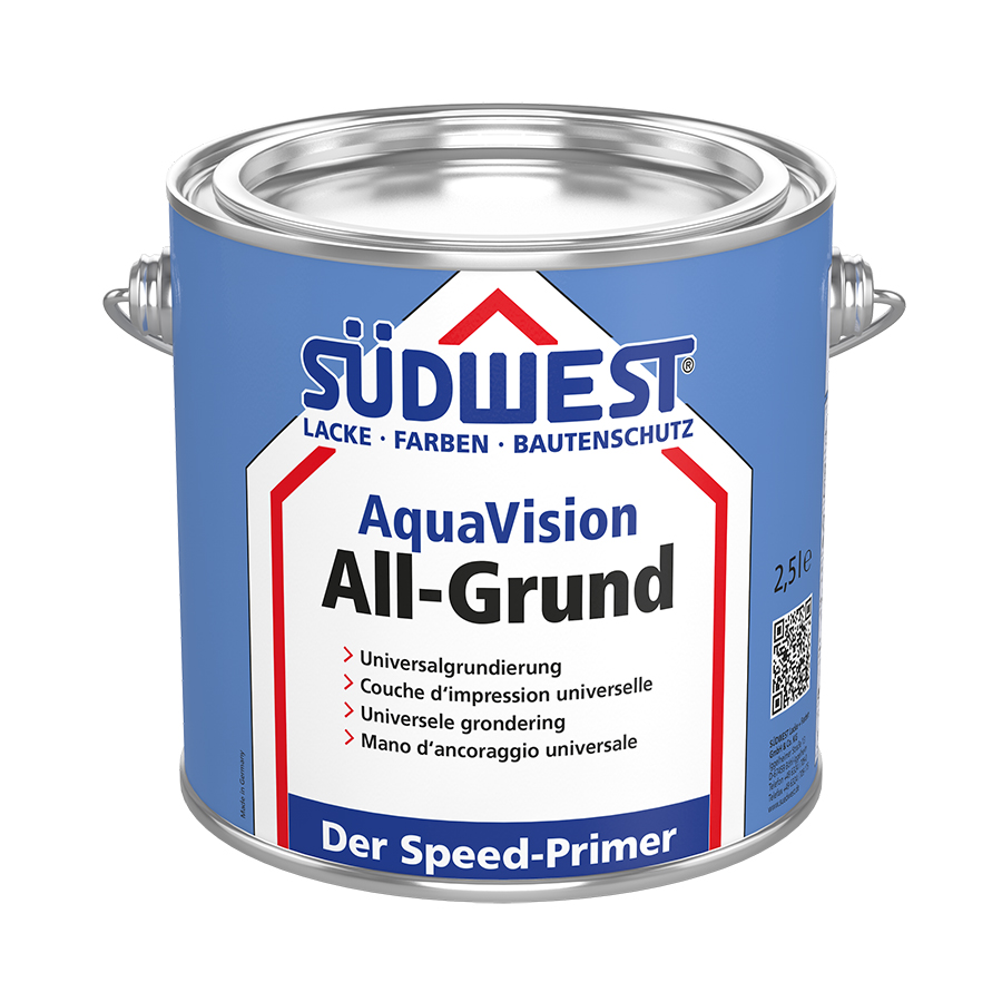 

Універсальна ґрунтовка SUDWEST AquaVision® All-Grund на водній основі біла 2.5 л (30565-008)