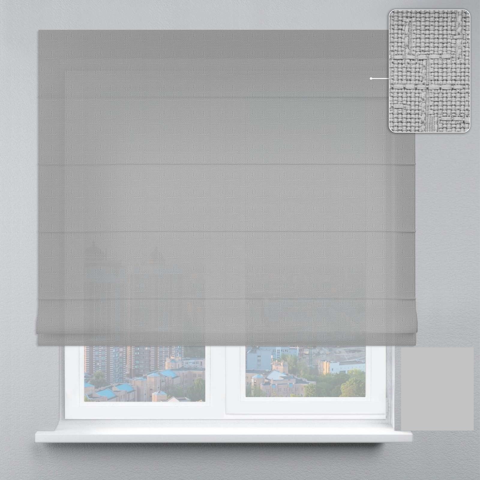 

Римские шторы DECOLIV Лен с серым отливом 100*170 см