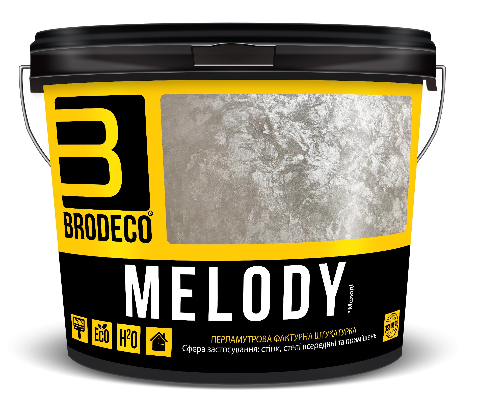 

Перламутровая блестящая штукатурка "Melody" TM Brodeco 5кг